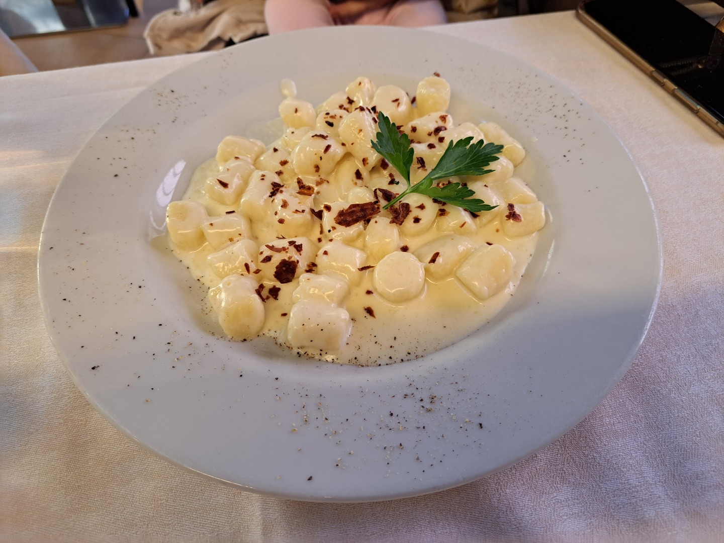 gnocchi z restauracji La Roccia gnocchi z restauracji La Roccia