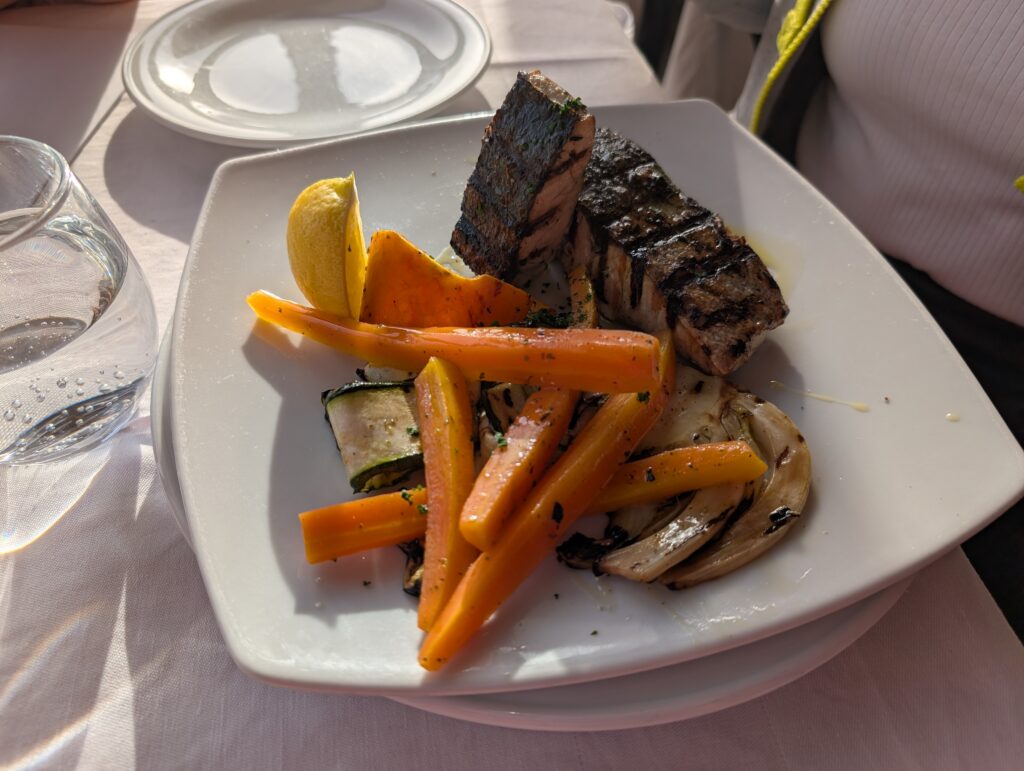 Ryby w Albergo La Certosa Ristorante da Pappone.